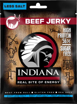 Indiana Jerky Beef Less Salt 25g - 10ks