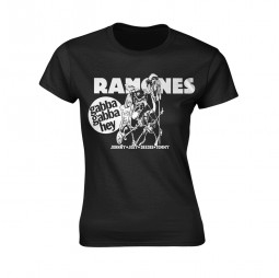 RAMONES - GABBA GABBA HEY CARTOON (T-Shirt, Girlie)