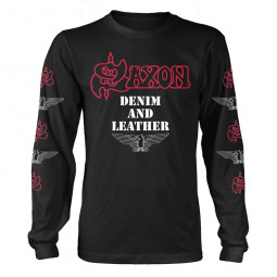 SAXON - DENIM AND LEATHER (Long Sleeve Shirt) 