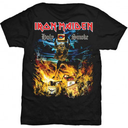 Iron Maiden Unisex T-Shirt: Holy Smoke
