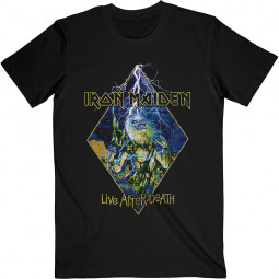 Iron Maiden Unisex T-Shirt: Live After Death Diamond