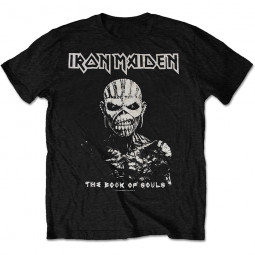 Iron Maiden Unisex T-Shirt: The Book of Souls White Contrast