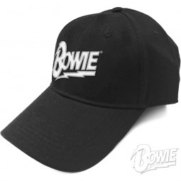 David Bowie Unisex Baseball Cap: Flash Logo (black)