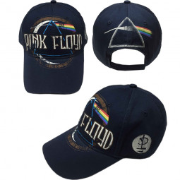 Pink Floyd Unisex Baseball Cap: Dark Side of the Moon Album Distressed (Nav