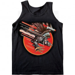 Judas Priest - Ladies Vest T-Shirt: Vengeance (Glitter Print)