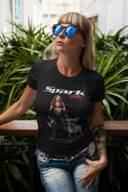 Sparkgirl dámské tričko - černé 2022