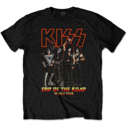 KISS - Unisex T-Shirt: End Of The Road Tour (Back Print)