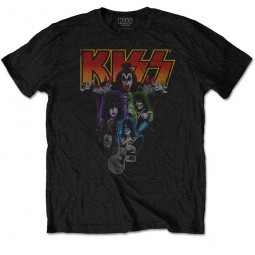 KISS - Unisex T-Shirt: Neon Band
