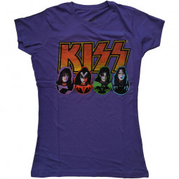 KISS - Ladies T-Shirt: Logo, Faces & Icons