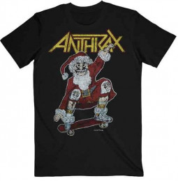Anthrax - Unisex T-Shirt: Vintage Christmas (Back Print)