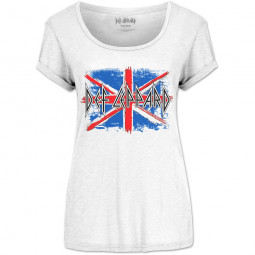 Def Leppard - Ladies T-Shirt: Union Jack