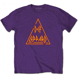 Def Leppard - Unisex T-Shirt: Classic Triangle Logo