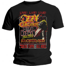 Ozzy Osbourne - Unisex T-Shirt: Diary of a Madman Tour