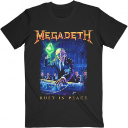 Megadeth - Unisex T-Shirt: Rust In Peace Track list (Back Print)