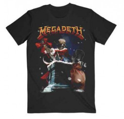 Megadeth - Unisex T-Shirt: Santa Vic Chimney