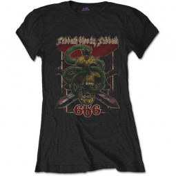 Black Sabbath - Ladies T-Shirt: Bloody Sabbath 666