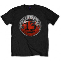 Black Sabbath - Unisex T-Shirt: 13 Flame Circle