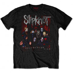 Slipknot - Unisex T-Shirt: WANYK Group Photo (Back Print)