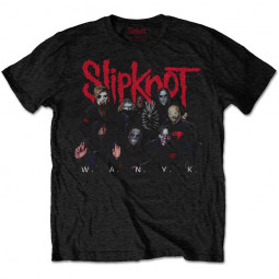 Slipknot - Unisex T-Shirt: WANYK Logo (Back Print)