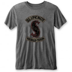 Slipknot - Unisex T-Shirt: World Tour (Burnout)