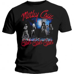 Motley Crue - Unisex T-Shirt: Smokey Street