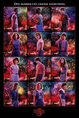 Stranger Things Poster Pack Character Montage S3 61 x 91 cm (5) - plakát 5x