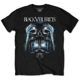 Black Veil Brides - Unisex T-Shirt: Metal Mask (Retail Pack)