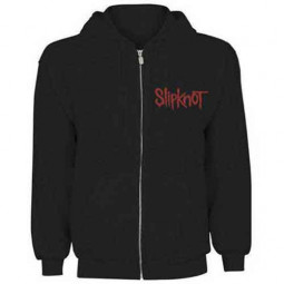 Slipknot - Unisex Zipped Hoodie: Skull Teeth (Back Print)