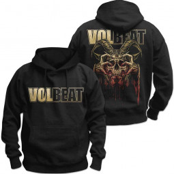 Volbeat - Unisex Pullover Hoodie: Bleeding Crown Skull (Back Print)