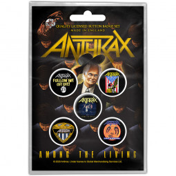 Anthrax - Button Badge Pack: Among the Living - placka