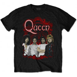 Queen - Unisex T-Shirt: Ornate Crest Photo