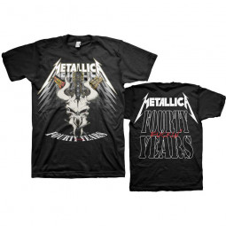 Metallica - Unisex T-Shirt: 40th Anniversary Forty Years (Back Print) 
