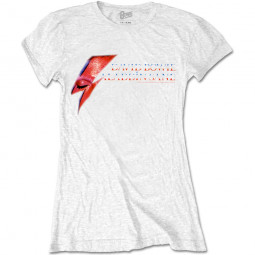 David Bowie - Ladies T-Shirt: Aladdin Sane Eye Flash - TRIKO