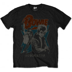 David Bowie - Unisex T-Shirt: 1972 World Tour