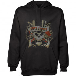 Guns N' Roses - Unisex Pullover Hoodie: Distressed Skull - MIKINA