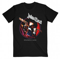 Judas Priest - Unisex T-Shirt: Stained Class Album Circle - TRIKO
