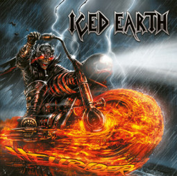 ICED EARTH - HELLRIDER  (Orange/Yellow/Black Splatter) - LP