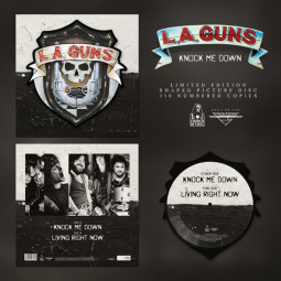 L.A. GUNS - KNOCK ME DOWN (SHAPED PICTURE DISC) - LP