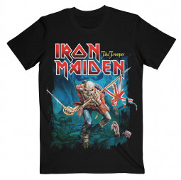 Iron Maiden - Unisex T-Shirt: Trooper Eddie Large Eyes