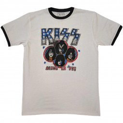KISS - Unisex Ringer T-Shirt: Alive in '77