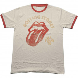 The Rolling Stones - Unisex Ringer T-Shirt: US Tour '78