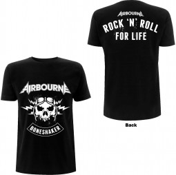 Airbourne - Unisex T-Shirt: R 'n' R Boneshaker (Back Print)