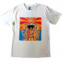 Jimi Hendrix - Unisex T-Shirt: Axis - TRIKO white