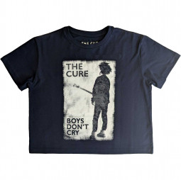 The Cure Ladies Crop Top: Boys Don't Cry B&W - TRIKO