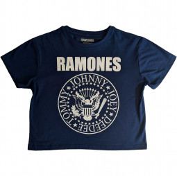 Ramones Ladies Crop Top: Presidential Seal - TRIKO