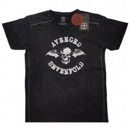 Avenged Sevenfold Unisex T-Shirt: Logo (Wash Collection) - TRIKO