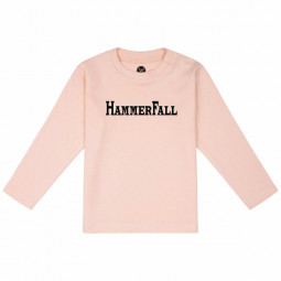 HAMMERFALL (LOGO) - Dlouhé tričko pro miminka - RŮŽOVÉ