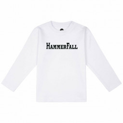 HAMMERFALL (LOGO) - Dlouhé tričko pro miminka - BÍLÉ
