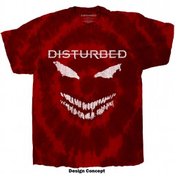Disturbed Unisex T-Shirt: Scary Face (Wash Collection) - TRIKO