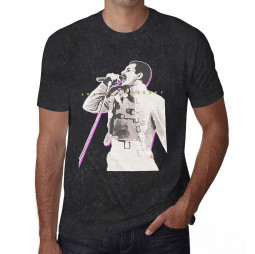 Freddie Mercury Unisex T-Shirt: Glow (Wash Collection) - TRIKO